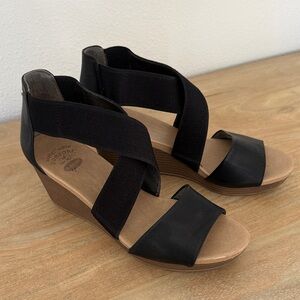 Dr Scholl’s Women's Black Wedge Sandals